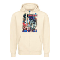 Sandshell Dead inside but it's the 4th of July Zipper Hoodie - CowGirlArtShop