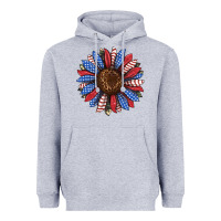 Heather Grey usa flag camouflage sunflower Heavyweight Hoodie - JahusDesignShop