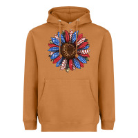 Meerkat usa flag camouflage sunflower Heavyweight Hoodie - JahusDesignShop