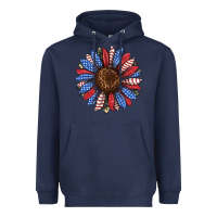 Usa Flag Camouflage Sunflower Heavyweight Hoodie | Teevron