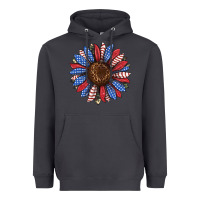 Smoke usa flag camouflage sunflower Heavyweight Hoodie - JahusDesignShop