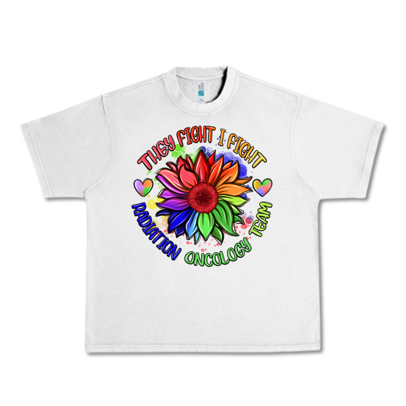 Oncology Team Sunflower Malia Urban Heavy Tee by BarkalooDesign | Teevron