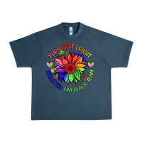 Midnight Navy oncology team sunflower malia Urban Heavy Tee - BarkalooDesign