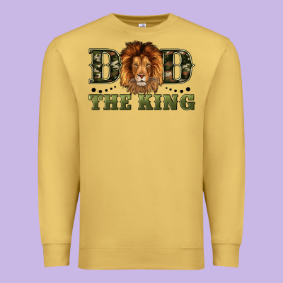 Dad The King Premium Sweatshirt Designed By Artiststas