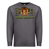 Charcoal Heather dad the king Premium Sweatshirt - Artiststas