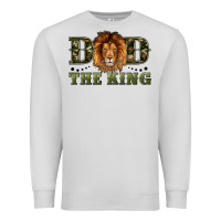 Dove Grey dad the king Premium Sweatshirt - Artiststas