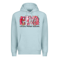 Blue Mist cna certified valentine nursing assistant valentin Premium Hoodie - MaliasSmallBusiness
