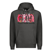 Charcoal Heather cna certified valentine nursing assistant valentin Premium Hoodie - MaliasSmallBusiness