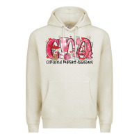 Oatmeal Heather cna certified valentine nursing assistant valentin Premium Hoodie - MaliasSmallBusiness
