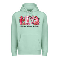 Seafoam cna certified valentine nursing assistant valentin Premium Hoodie - MaliasSmallBusiness