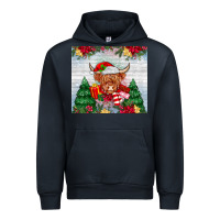 Navy christmas cow Urban Hoodie - MaliasSmallBusiness