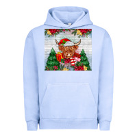 Pigment Grape Ice christmas cow Urban Hoodie - MaliasSmallBusiness