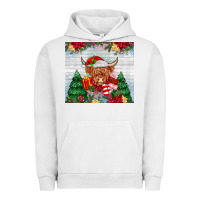 Pigment Lunar Rock christmas cow Urban Hoodie - MaliasSmallBusiness