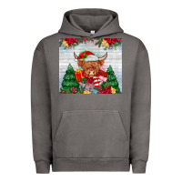 Pigment Tornado christmas cow Urban Hoodie - MaliasSmallBusiness