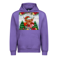 Tulip christmas cow Urban Hoodie - MaliasSmallBusiness