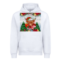 White christmas cow Urban Hoodie - MaliasSmallBusiness