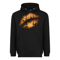 Black Western Sunflower Lips Heavyweight Hoodie - Bettercallsaul