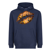 Navy Western Sunflower Lips Heavyweight Hoodie - Bettercallsaul