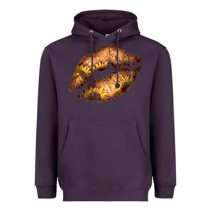 Western Sunflower Lips Heavyweight Hoodie by Bettercallsaul | Teevron