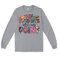 Heather Grey my students are on point Long Sleeve Tee - Zillion Design Studio