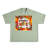 Oil Green firefighter wife Urban Heavy Tee - RanaPortraitStore