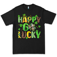 Black happy go lucky Premium Tee - Artiststas