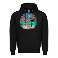 Black Hello Summer Let's Go To The Beach Zipper Hoodie - SublimationCraftShop