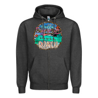 Charcoal Heather Hello Summer Let's Go To The Beach Zipper Hoodie - SublimationCraftShop