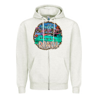 Oatmeal Heather Hello Summer Let's Go To The Beach Zipper Hoodie - SublimationCraftShop