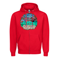 Red Hello Summer Let's Go To The Beach Zipper Hoodie - SublimationCraftShop
