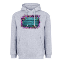 Heather Grey Aztec Wood Leopard Frame Heavyweight Hoodie - Bettercallsaul