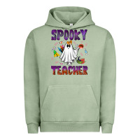 Pigment Oil Green spooky teacher Urban Hoodie - NancyCooperArtShop