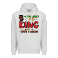 Dove Grey martin luther the king 1963 i have a dream Premium Hoodie - MaliasSmallBusiness