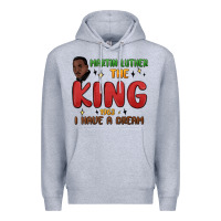 Heather Grey martin luther the king 1963 i have a dream Premium Hoodie - MaliasSmallBusiness