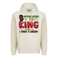Oatmeal Heather martin luther the king 1963 i have a dream Premium Hoodie - MaliasSmallBusiness