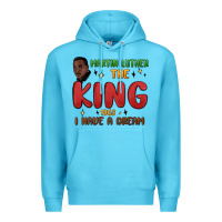 Ocean Blue martin luther the king 1963 i have a dream Premium Hoodie - MaliasSmallBusiness