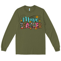 Army Green music teacher Long Sleeve Tee - Zillion Design Studio