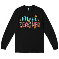 Black music teacher Long Sleeve Tee - Zillion Design Studio