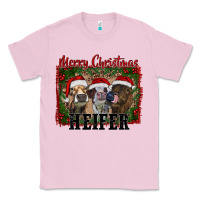 Bubblegum Pink merry christmas heifer Classic Tee - RanaPortraitStore