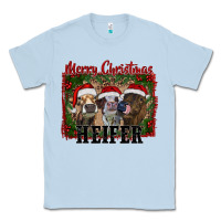Dusty Blue merry christmas heifer Classic Tee - RanaPortraitStore