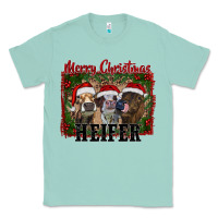 Seafoam merry christmas heifer Classic Tee - RanaPortraitStore