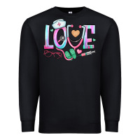 Black love nurse Premium Sweatshirt - BundleAndBundleShop