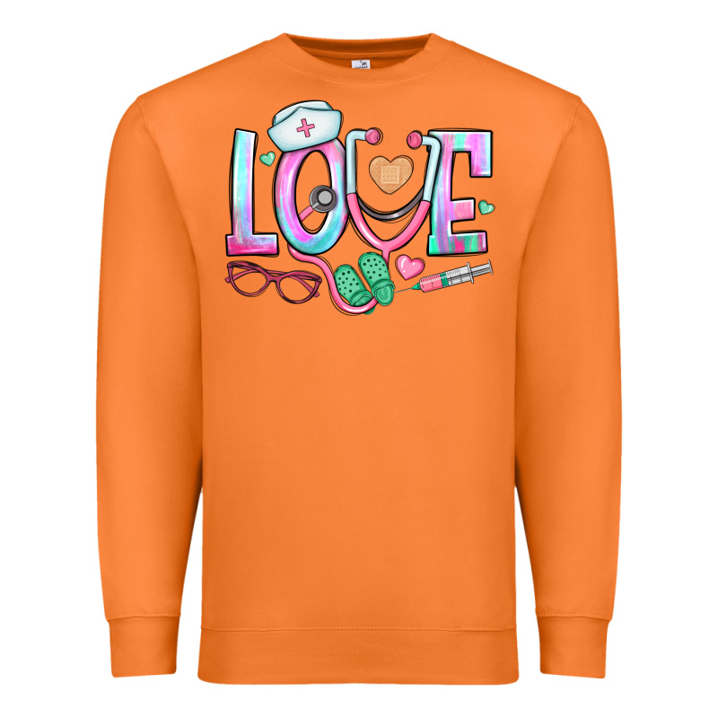 Love Nurse Premium Sweatshirt by BundleAndBundleShop | Teevron