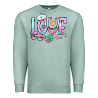Seafoam love nurse Premium Sweatshirt - BundleAndBundleShop