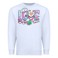 White love nurse Premium Sweatshirt - BundleAndBundleShop