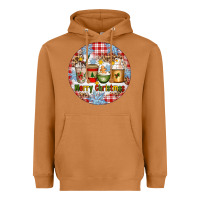 Meerkat Merry Christmas Coffee Cups Heavyweight Hoodie - Artiststas