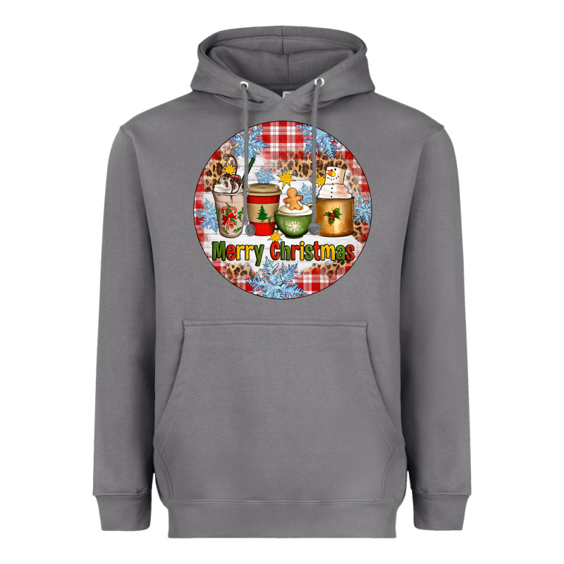 Merry Christmas Coffee Cups Heavyweight Hoodie by Artiststas | Teevron