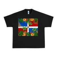 Black dominican republic Urban Heavy Tee - RanaPortraitStore