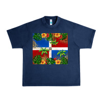 Navy dominican republic Urban Heavy Tee - RanaPortraitStore