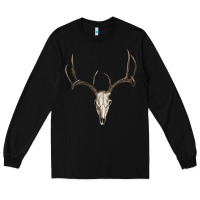 Black deer skull Long Sleeve Tee - RanaPortraitStore